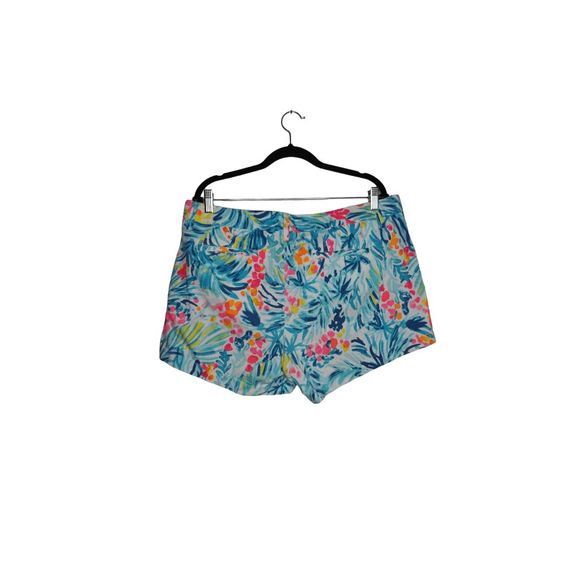 Lilly Pulitzer 5” Callahan Sz 16 Summer Shorts Serene Blue Tippy Top - Picture 2 of 6